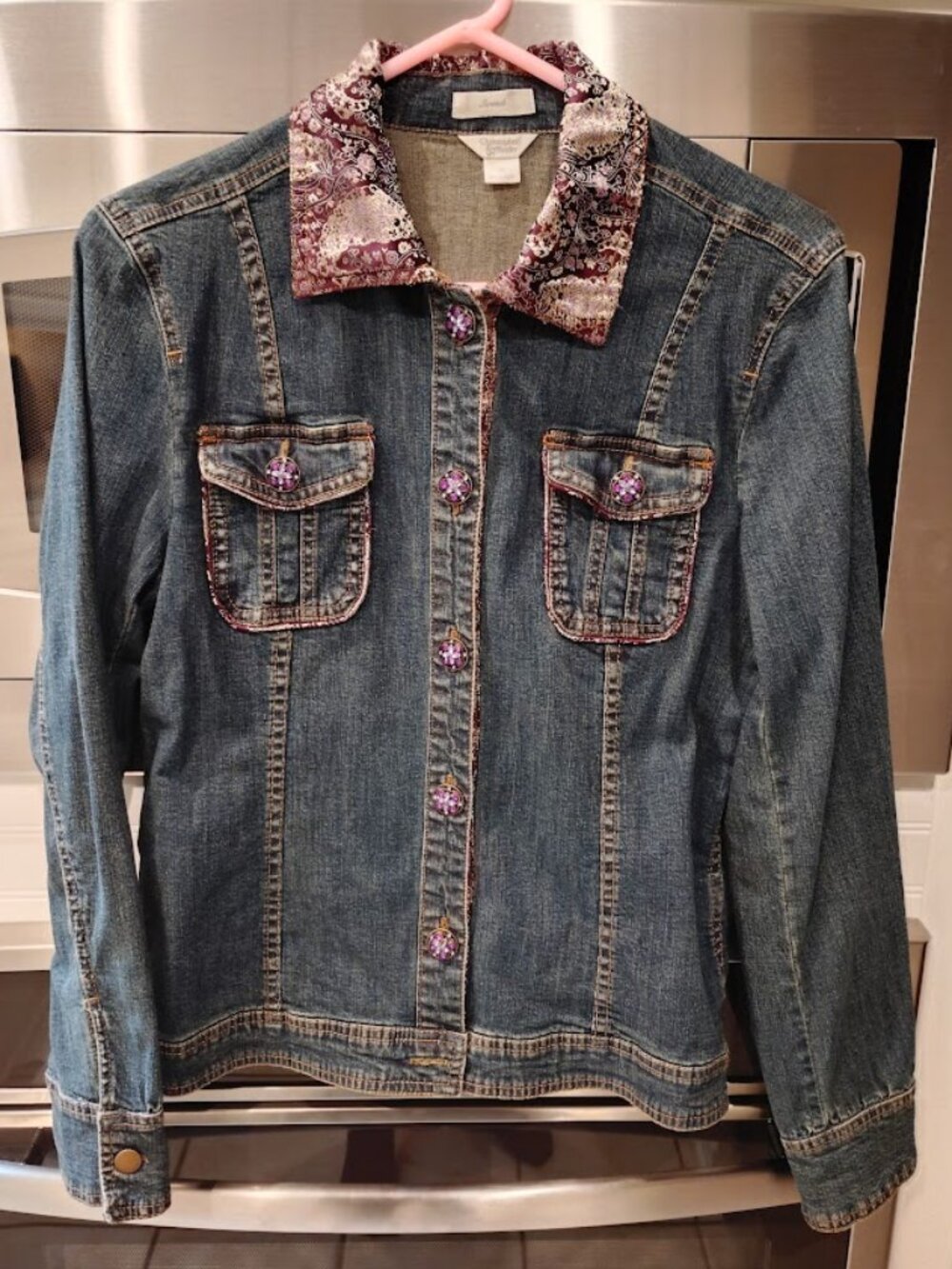 Christopher & Banks Stretch Jean Jacket sz  M